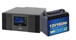Комплект бесспребойного питания из ИБП Logicpower LPM-PSW-1500VA (1050W) 12V и аккумулятора Sorein 12V100AH BV-011355 фото