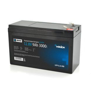 Літій-залізо-фосфатний акумулятор Merlion LiFePO4 12.8 V 9 AH (4S3P/BMS-10A), (151x65x100) для HRUG-19402 фото