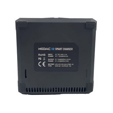 Зарядний пристрій для акумуляторів ToolkitRC M6DAC V2 Black (2&times;350W, 1&ndash;6S, AC/DC, USB-C) BV-002016 фото