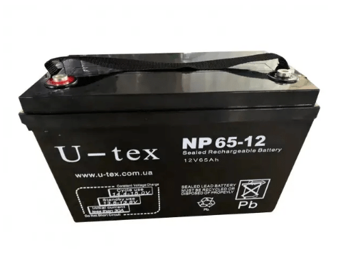 Акумулятор свинцево-кислотний U-tex NP65-12 (65Ah/12V)