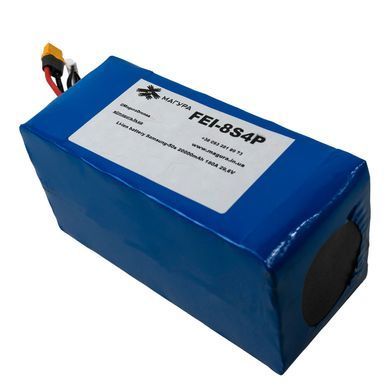 Аккумулятор FPV-дрона Samsung 8S4P 20000mAh INR21700-50S 28.8V 180A 305675 фото