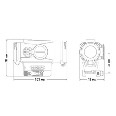 Колиматорний прибор HOLOSUN HE530G-GR