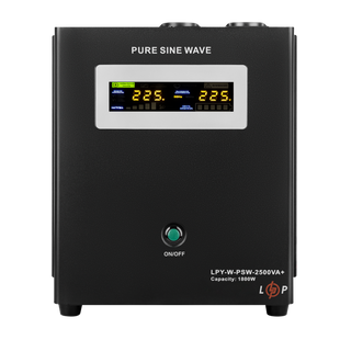 ДБЖ Logicpower LPY-W-PSW-2500VA+(1800 Вт)10A/20A з правильною синусоїдою 24В