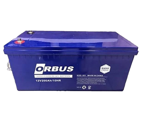 Акумуляторна батарея ORBUS CG12200 GEL 12 V 200 Ah (522 х 238 х 222) Black 62 kg Q1/24