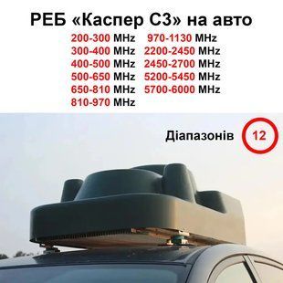 Купольний РЕБ на авто &laquo;Каспер C3&raquo; на 12 діапазонів (200МГц - 1300МГц; 2.4G; 5.2G; 5.8G) BV-001944 фото