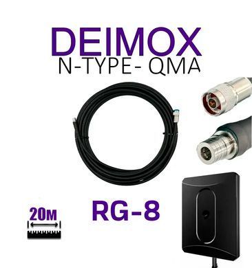 Комплект кабеля для Alientech DEIMOX 20 м RG-8 (2 провода) HRBV-000961 фото