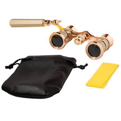 Театральний бінокль SIGETA TEATRUM L 3x25 (лорнет) Gold HROP-65879 фото