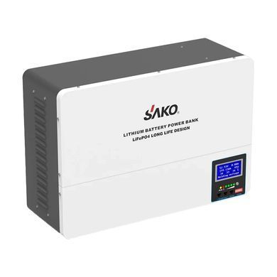 Акумуляторна батарея літій-залізо-фосфатна 100Аг 51.2В 5120 Втч Sako SK-51.2V100Ah Li-Wall series LiFePo4 42-00156 фото