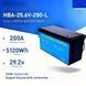 Акумулятор Daxtromn LiFePO4 25.6V/200AH, 5120W*h (літій-залізо-фосфатний акумулятор для ДБЖ (UPS))