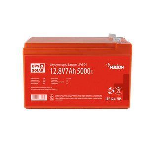 Літій-залізо-фосфатний акумулятор Merlion LiFePO4 12.8 V 7 AH (4S2P/BMS-10A), (151х65х97) for UPS, 3000 циклів HRUG-33106 фото