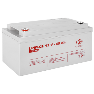 Аккумулятор гелевый для ибп LogicPower LPM-GL 12 - 65 AH
