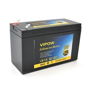 Аккумуляторная батарея литиевая Vipow 12 V 14Ah с элементами Li-ion 18650 со встроенной ВМS платой, (3S7P) HRUG-18677 фото