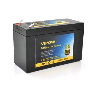 Аккумуляторная батарея литиевая Vipow 12 V 12Ah с элементами Li-ion 18650 со встроенной ВМS платой, (3S6P) HRUG-18676 фото