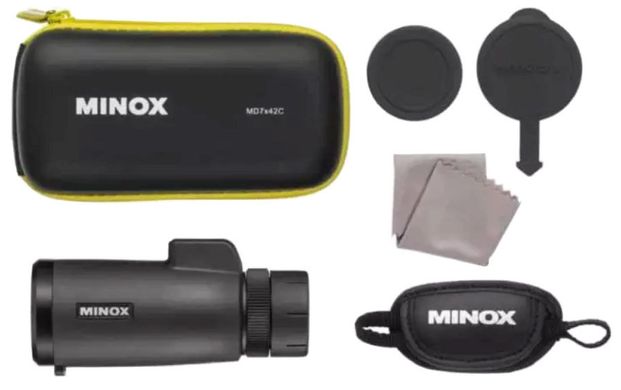 Монокуляр MINOX MD 7x42 C Black з компасом і далекомірною сіткою