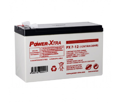 Акумуляторна батарея AGM Power-Xtra PX7-12(28W), Gray Case, 12 V 7.0 Ah ( 151 х 65 х 94 (100) ) Q5
