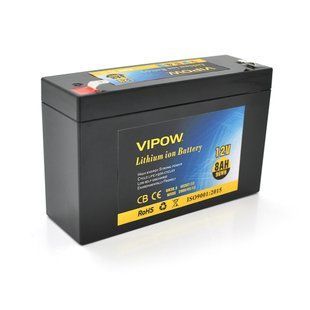 Аккумуляторная батарея литиевая Vipow 12 V 8Ah с элементами Li-ion 18650 со встроенной ВМS платой, (3S4P) HRUG-18673 фото