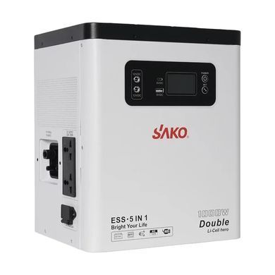 Портативна зарядна станція Sako Alpha-ESS-1000W/2KWh. Потужність 1000 Вт, енергоємність 2009.6 Вт*год, LifePO4 42-00307 фото