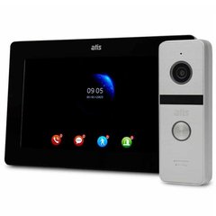 Комплект Wi-Fi відеодомофона Atis AD-770FHD/T black з підтримкою Tuya Smart + AT-400FHD silver