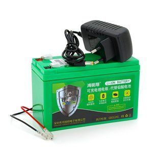 Аккумуляторная батарея литиевая 12 V 14A с элементами Li-ion 18650 (150X65X94) вес 0,966 кг + зарядное HRUG-9454 фото