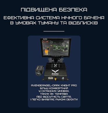 AvengeAngel Dark Knight Pro автомобільна теплова камера нічного бачення зі штучним інтелектом