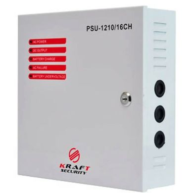 Блок безперебійного живлення Kraft Energy PSU-1210LED/16CH під акумулятори 18Аh