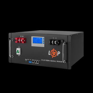 Акумулятор LP LiFePO4 48V - 100 Ah (Smart BMS 100A) з LCD RM
