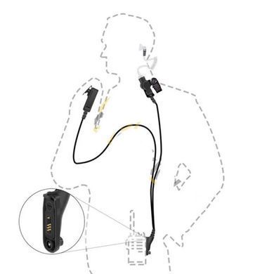 Гарнітура/навушники для рацій Motorola DP4400, DP4400e, DP4800, DP4800E HRBV-000802 фото