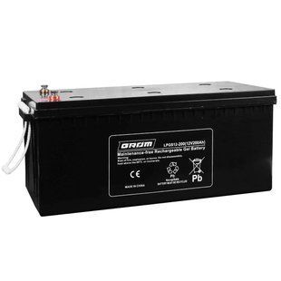Гелевый аккумулятор Grom LPGS12 HYBRID GEL(12v200Ah) HRBV-001255 фото