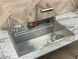 Кухонная мойка из нержавеющей стали Kroner Platinum Handmade SP7545DB Brushed Silver