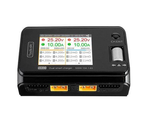 Зарядное устройство ToolkitRC M6D 250W 15A x2 (двухканальное) BV-001855 фото