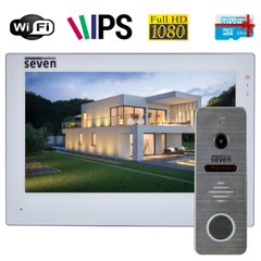 Комплект Wi-Fi домофону 7 дюймів з панеллю виклику SEVEN DP-7577Kit white