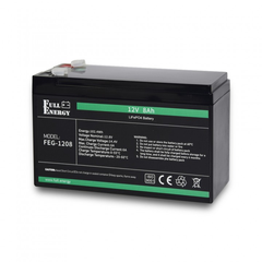 Акумуляторна батарея Full Energy FEG-128 LiFePO4 літій залізо-фосфатна 12В 8Аг