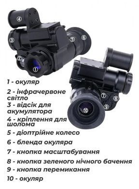 Прилад нічного бачення з кріпленням на шолом WiFI BV-000388 фото