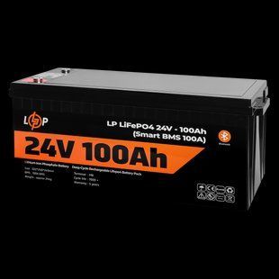 Аккумулятор LP LiFePO4 24V (25,6V) - 100 Ah (2560Wh) (Smart BMS 100А) с BT пластик HR20200 фото
