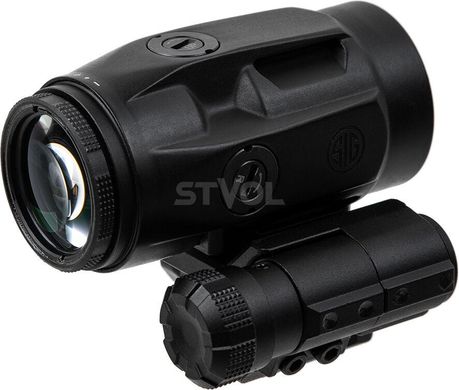 Збільшувач Sig Optics 3X JULIET3-MICRO 3X22MM, PUSH-BUTTON MOUNT WITH SPACERS, BLACK