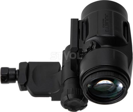 Збільшувач Sig Optics 3X JULIET3-MICRO 3X22MM, PUSH-BUTTON MOUNT WITH SPACERS, BLACK