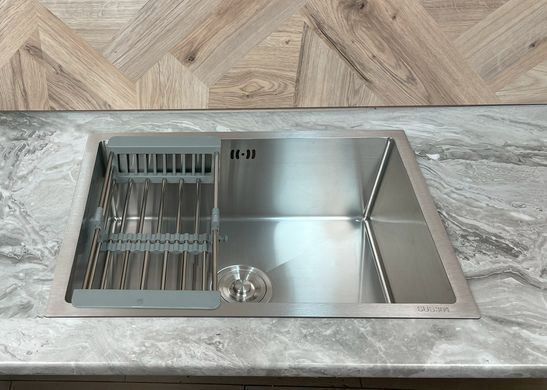 Ручная кухонная мойка&nbsp;SP6045 Brushed Silver BV-001723 фото