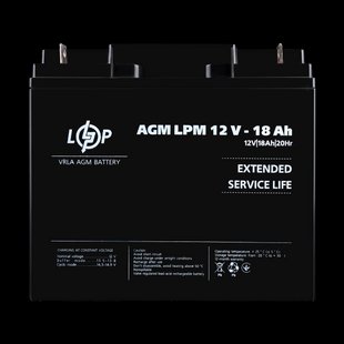 Аккумулятор AGM LPM 12V - 18 Ah