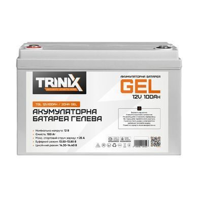 Акумуляторна батарея гелева 12В 100Аг Trinix TGL12V100Ah/20Hr GEL TR-44-00011 фото