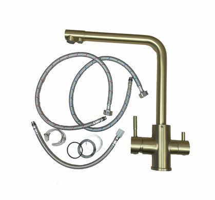 Gold Kroner Stainless Steel SP8045G &ndash; Двойная кухонная мойка из нержавеющей стали Platinum Handmade BV-001730 фото