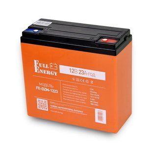 Акумулятор гелевий Full Energy FE-DZM-1223 12В 23А&middot;год тяговий для електротранспорту 306198 фото