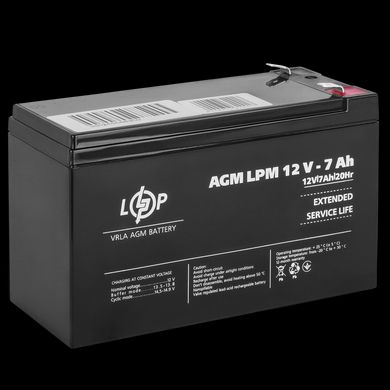 Акумулятор кислотний AGM LogicPower LPM 12 — 7,0 AH