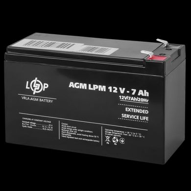 Акумулятор кислотний AGM LogicPower LPM 12 — 7,0 AH