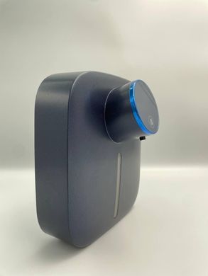 Настінний диспенсер для мила з цифровим дисплеєм, акумуляторний із сенсорним датчиком і термометром ( синій)