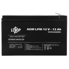 Акумулятор кислотний AGM LogicPower LPM 12 — 12 AH
