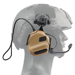 Наушники на шлем с активным шумоподавлением Active Helmet Headset Coyote