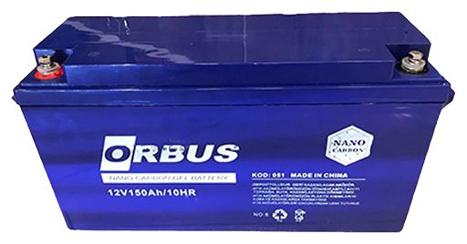 Акумуляторна батарея ORBUS CG12150 GEL 12 V 150 Ah (485 x 172 x 240) Black 47kg Q1/34