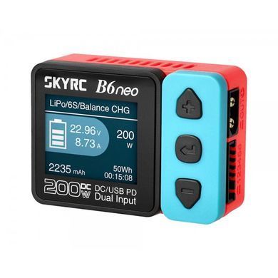 SkyRC B6neo 200W 10A &ndash; зарядний пристрій з ефективним перетворювачем для безпечного живлення акумулятора BV-001972 фото