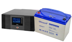 Комплект безперебійного живлення Logicpower LPM-PSW-1500VA та акумуляторна батарея Ultracell UCG100-12