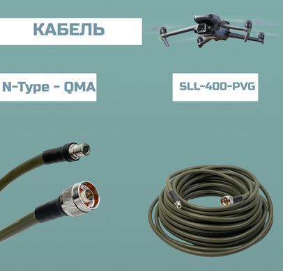SLL-400-PVG Коаксіальний кабель з низькими втратами в зеленій ПВХ оболонці &Oslash;10 мм BV-002181 фото